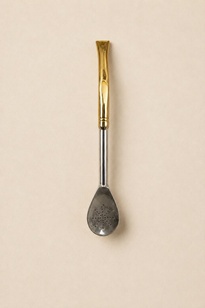 Bombilla Pico Loro Alpaca Con Bronce